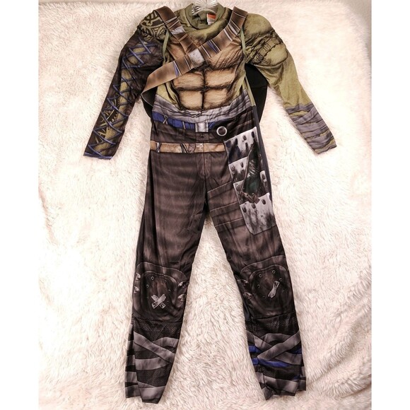 Padded Muscle TMNT Leonardo Costume W/ Removable Shell & Straps Childs M (8-10) - Picture 1 of 9